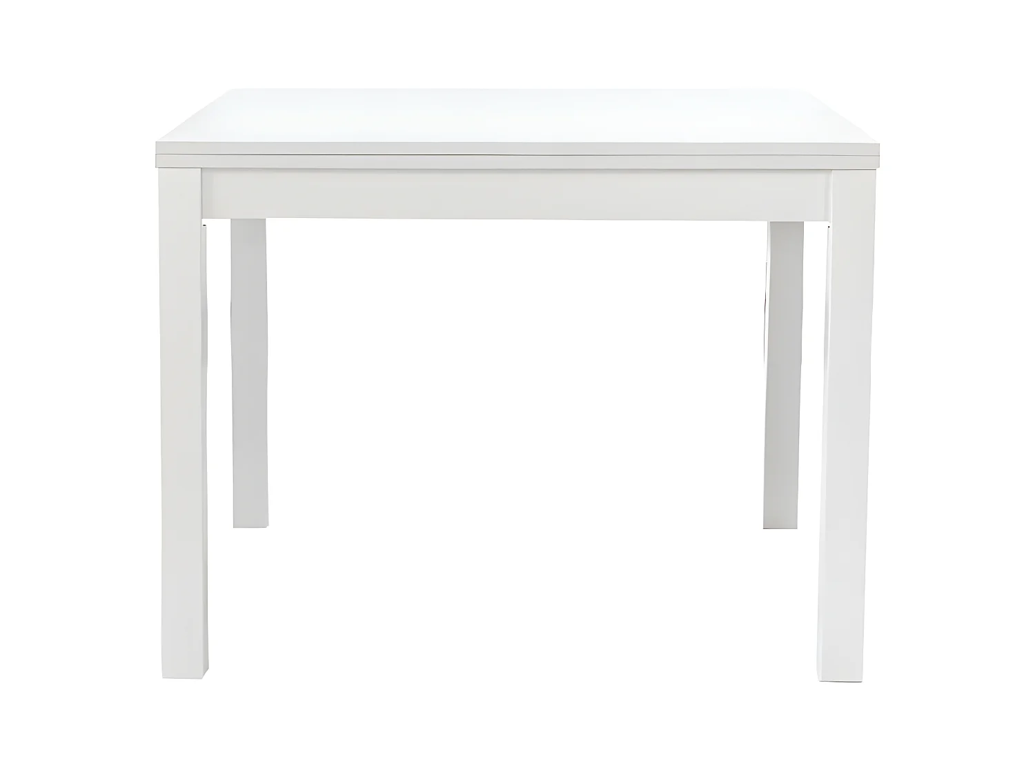 MilaniHome.it - Tavolo Da Pranzo Moderno Allungabile A Libro Frassinato 100x100/200di coloreBianco