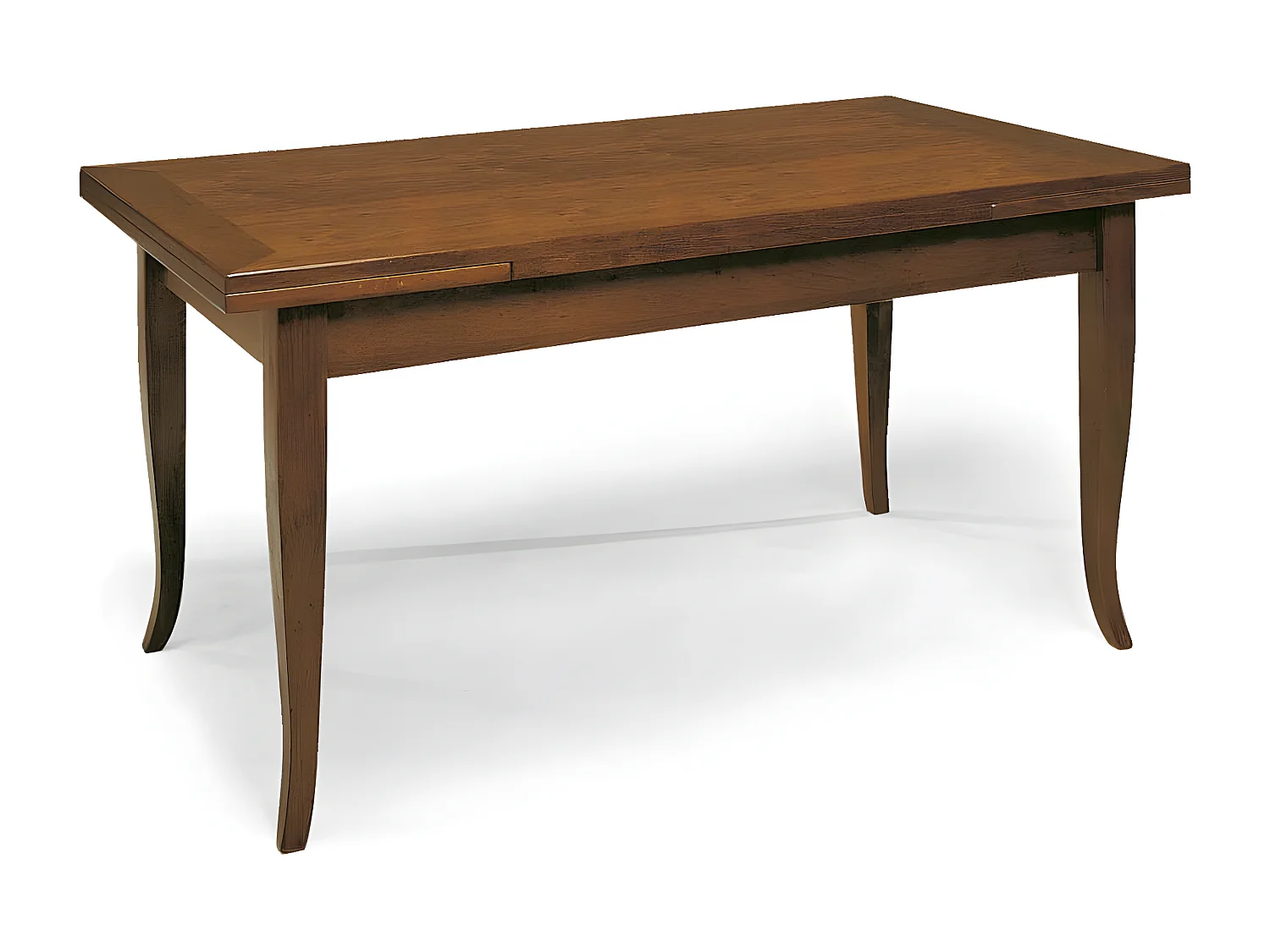 MilaniHome.it - Tavolo Da Pranzo Allungabile Noce Cm 80x80/115/150 Per Arredamento Interno Sala Da Pranzo Arte Poveradi coloreTinta noce