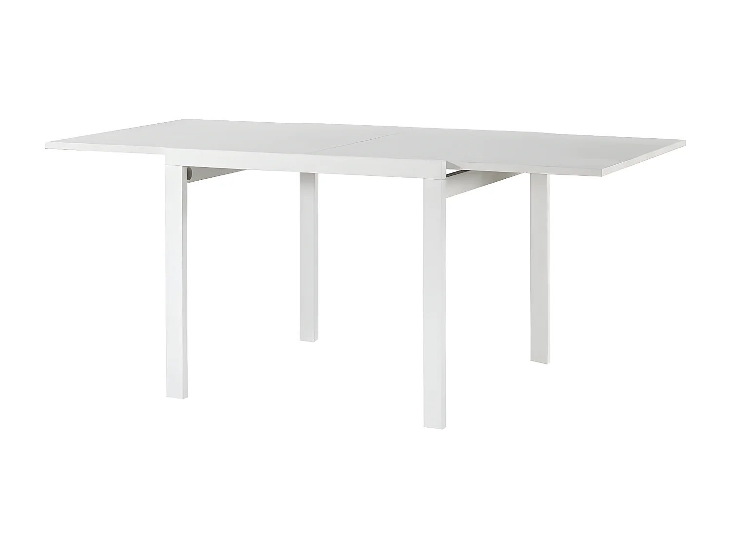 MilaniHome.it - Tavolo Da Pranzo Moderno Di Design Allungabile A Libro Frassinato 90x120/240di coloreBianco