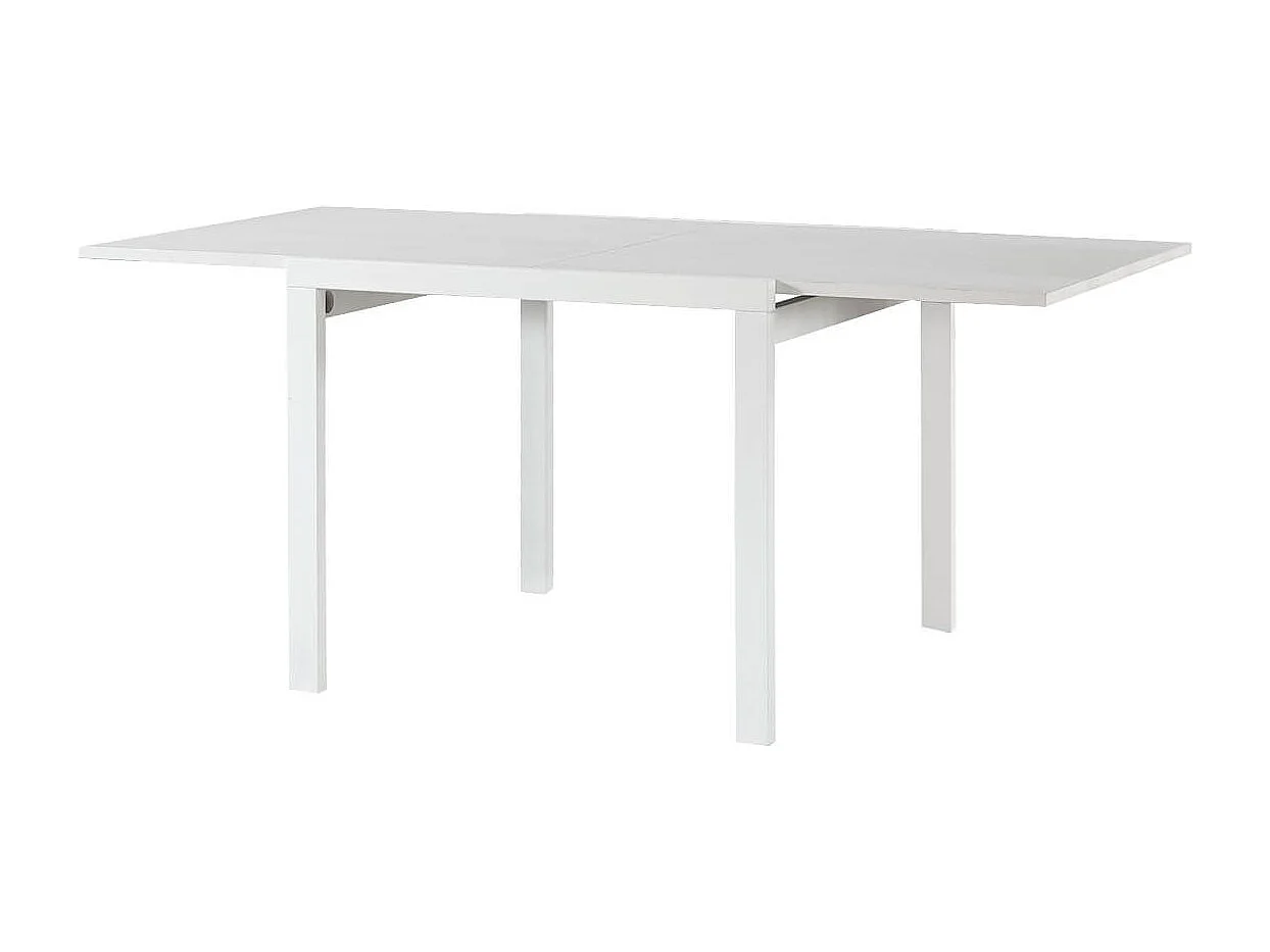 MilaniHome.it - Tavolo Da Pranzo Moderno Di Design Allungabile A Libro Frassinato 90x120/240di coloreBianco
