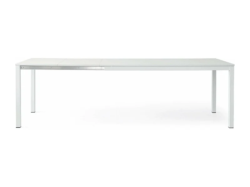 MilaniHome.it - Tavolo Da Pranzo Moderno Di Design Allungabile Frassinato 90x160/210/260di coloreBianco