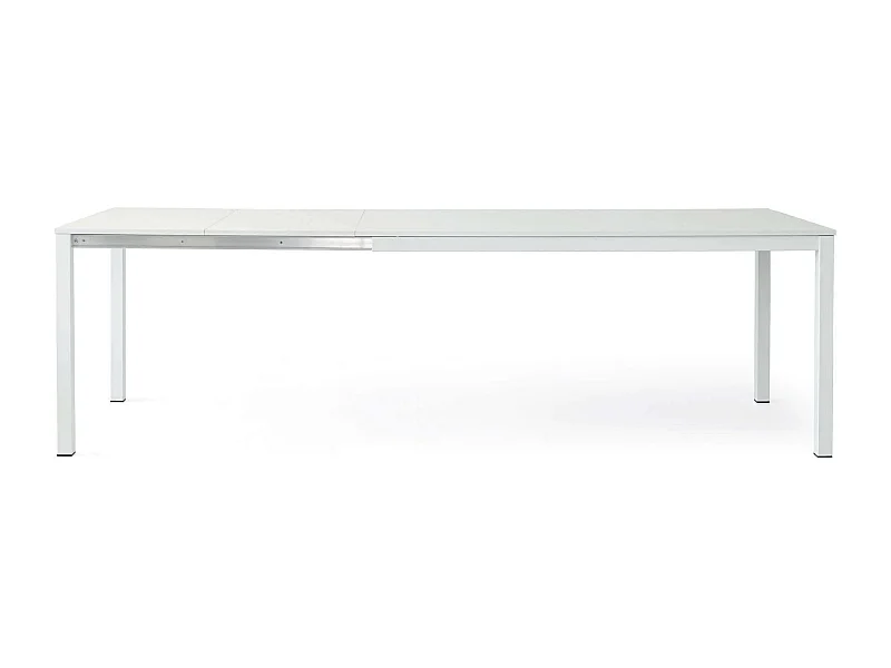 MilaniHome.it - Tavolo Da Pranzo Moderno Di Design Allungabile Frassinato 90x160/210/260di coloreBianco