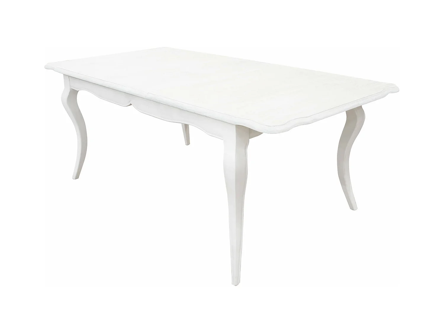 MilaniHome.it - tavolo in legno massiccio di design moderno industrial cm 160 x 100 x 75di coloreBianco