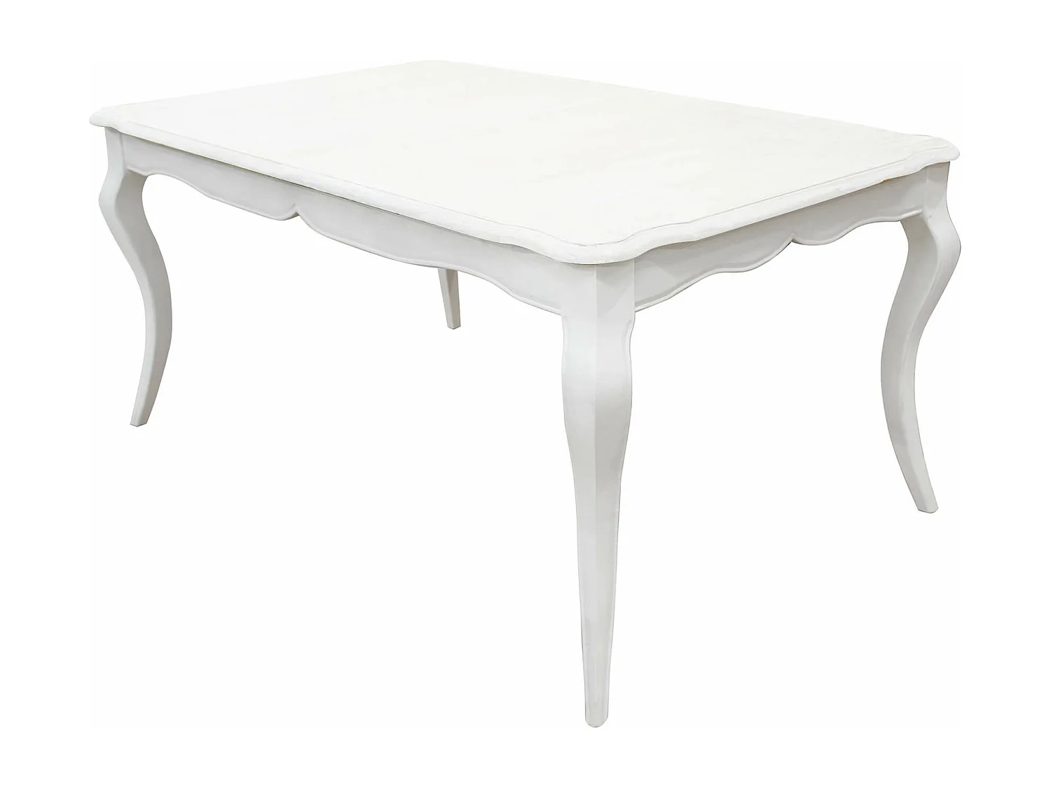 MilaniHome.it - tavolo in legno massiccio di design moderno industrial cm 160 x 100 x 75di coloreBianco