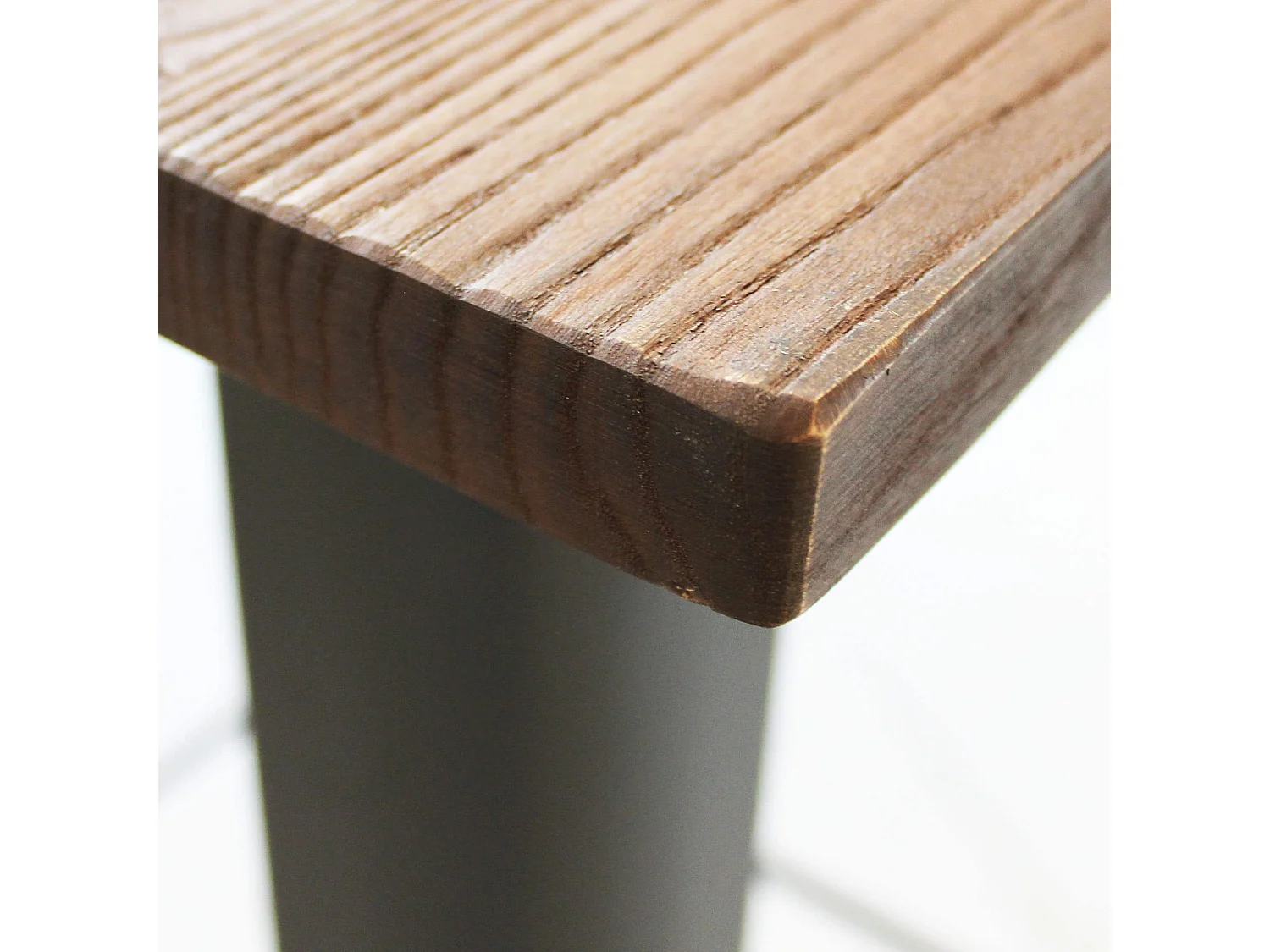 MilaniHome.it - Tavolo Da Pranzo In Metallo Verniciato Nero Stile Moderno Di Design Industrial Industriale , Cm 60x60x103 Hdi coloreMarrone