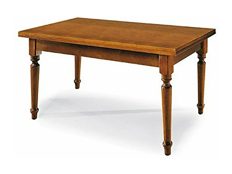 MilaniHome.it - Tavolo Da Pranzo Allungabile In Legno Massello 85x160/200/240 Gamba Tornitadi coloreTinta noce