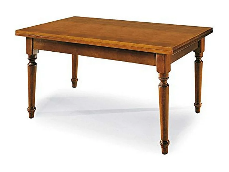 MilaniHome.it - Tavolo Da Pranzo Allungabile In Legno Massello 85x160/200/240 Gamba Tornitadi coloreTinta noce