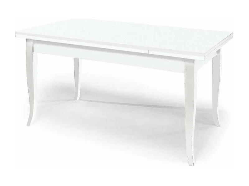 MilaniHome.it - Tavolo Da Pranzo Allungabile Bianco Cm 90x180/230/280 Per Interno Sala Da Pranzo Arte Poveradi coloreBianco