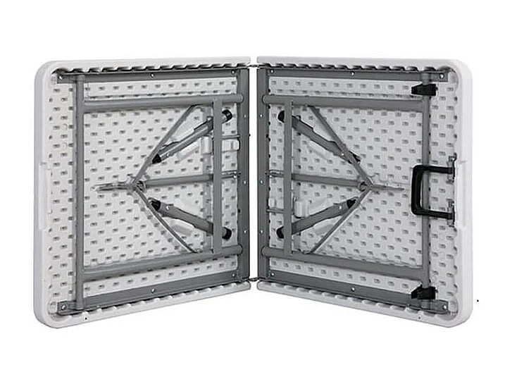 MilaniHome.it - Tavolo Catering Pieghevole Rettangolare In Metallo E Abs Bianco 120x60 Per Ristorante Matrimoniodi coloreBianco