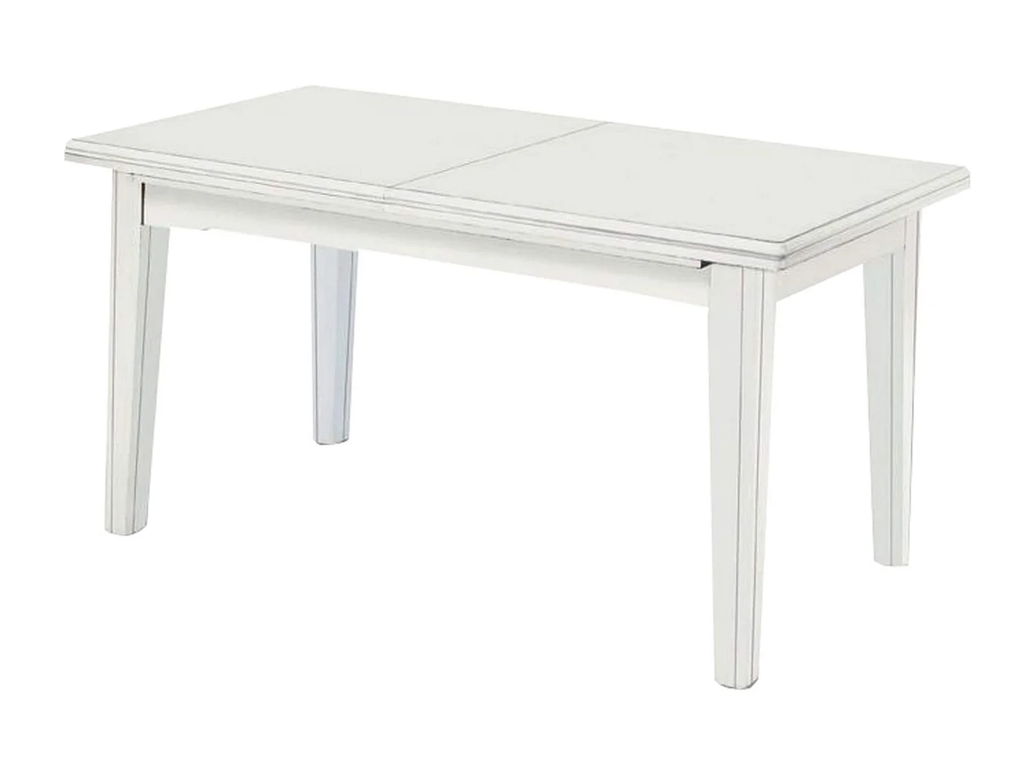 MilaniHome.it - Tavolo Da Pranzo Allungabile In Legno Massello 180x85/130/175/220/265di coloreBianco