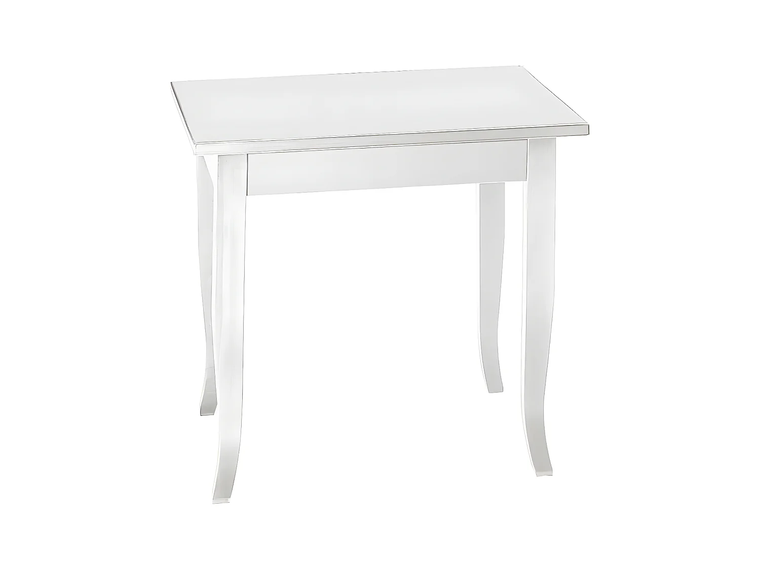 MilaniHome.it - Tavolo Da Pranzo Quadrato Fisso Bianco Cm 80x80 Per Interno Sala Da Pranzo Cucina Arte Poveradi coloreBianco