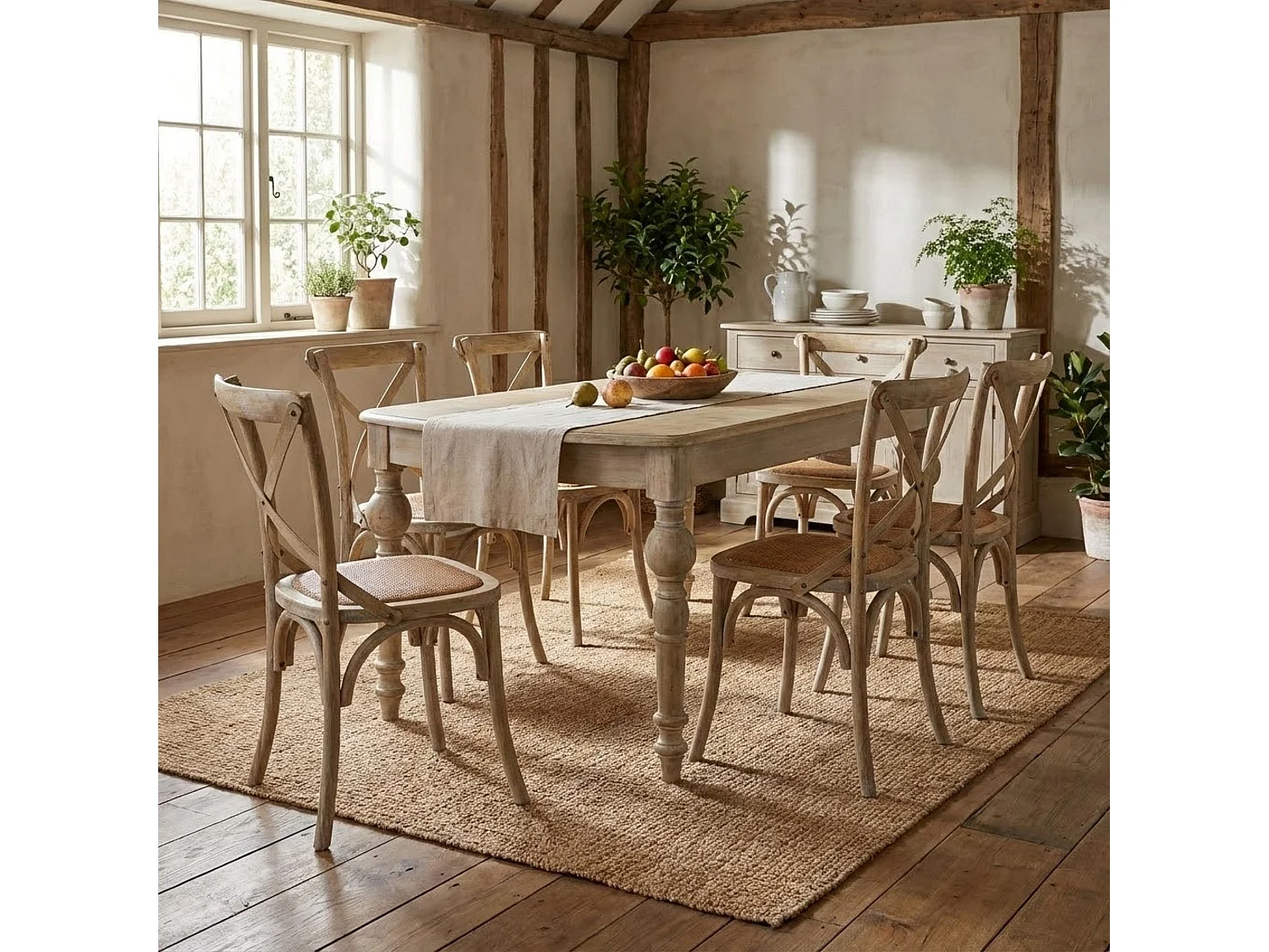 MilaniHome.it - tavolo in legno massiccio di design moderno industrial cm 150 x 100 x 75di coloreMarrone