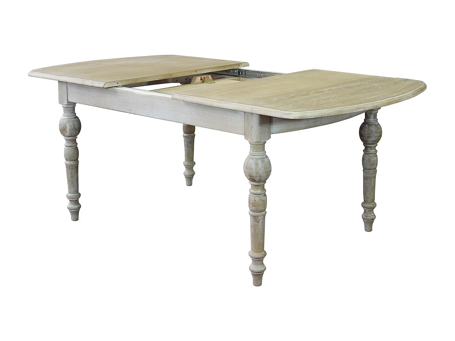 MilaniHome.it - tavolo in legno massiccio di design moderno industrial cm 150 x 100 x 75di coloreMarrone