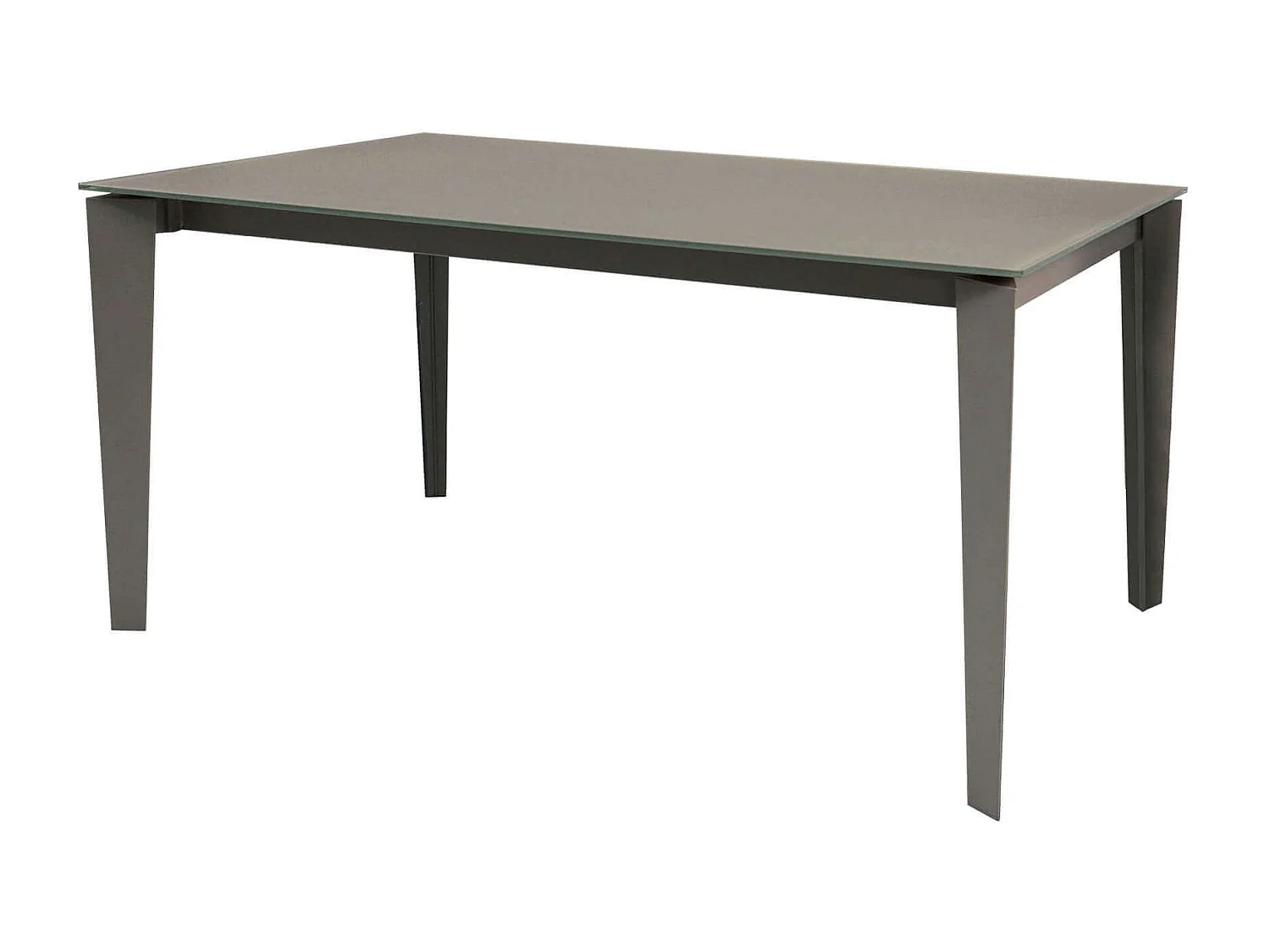 MilaniHome.it - Tavolo Da Pranzo Moderno Di Design Allungabile Cm 90x160/210/260 Tortora Con Piano In Vetro Per Interno Casa Sala Da Pranzodi coloreTrasparente