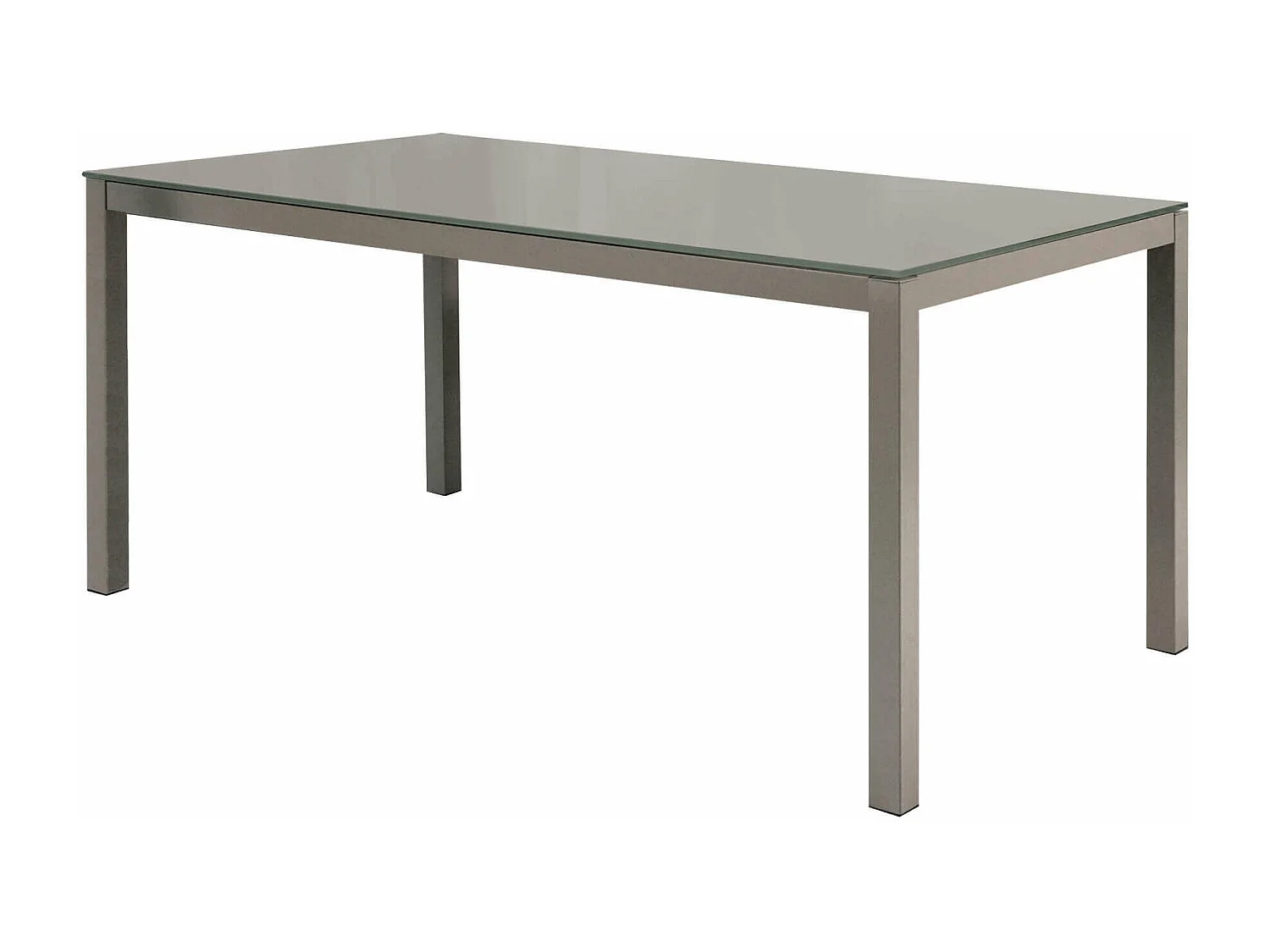 MilaniHome.it - Tavolo Da Pranzo Moderno Di Design Allungabile Cm 90x140/190 Tortora Con Piano In Vetro Per Arredo Casa Sala Da Pranzodi coloreTrasparente