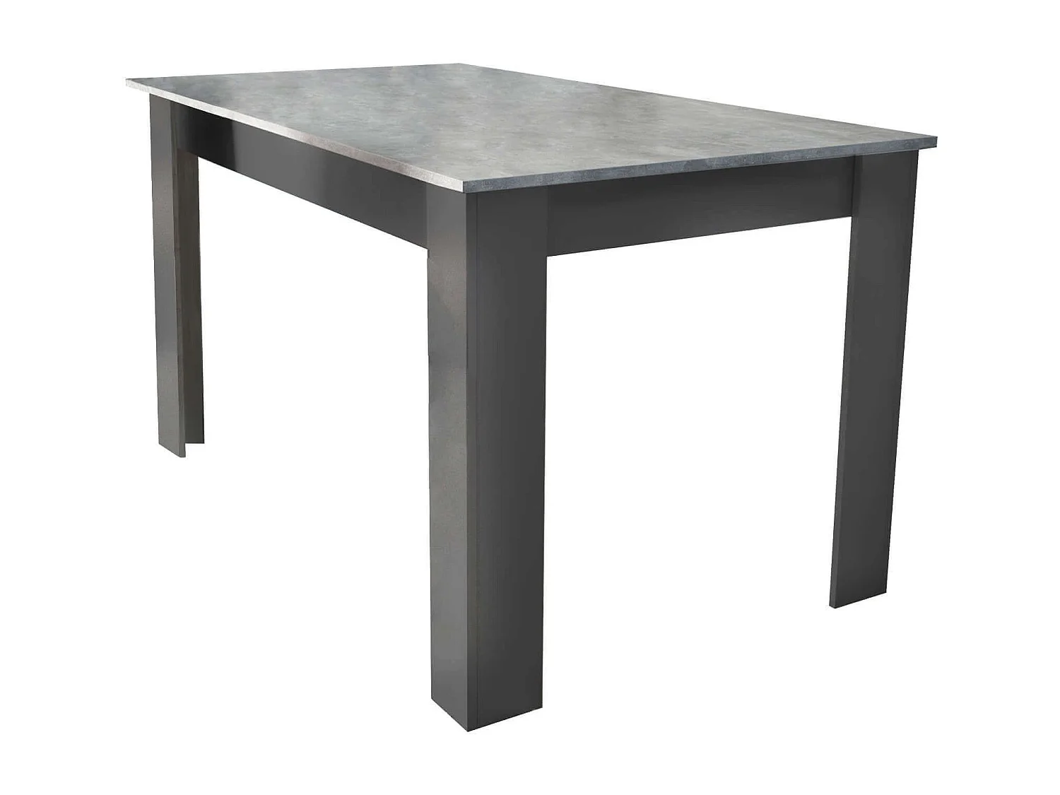 MilaniHome.it - tavolo da pranzo allungabile in legno di design per sala da pranzo 160/200x90x75 hdi coloreCemento