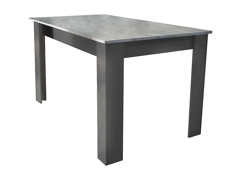 MilaniHome.it - tavolo da pranzo allungabile in legno di design per sala da pranzo 160/200x90x75 hdi coloreCemento