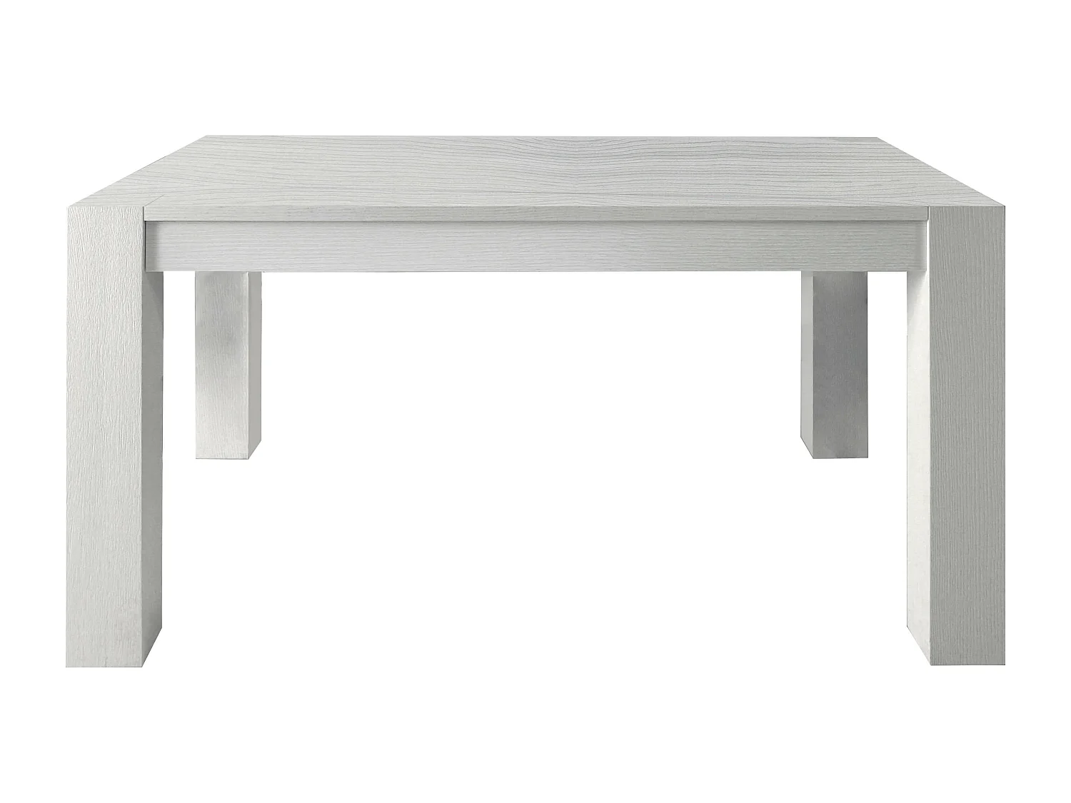 MilaniHome.it - Tavolo Da Pranzo Moderno Di Design Allungabile 90x180/230/280 In Rovere Spazzolato Bianco Per Sala Da Pranzo Cucina Ristorantedi coloreBianco