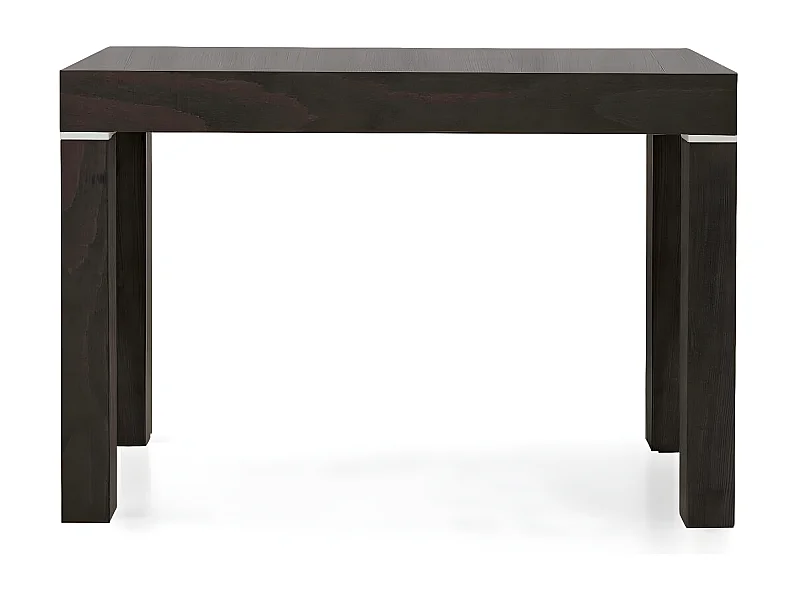 MilaniHome.it - Tavolo Da Pranzo Moderno Di Design Allungabile A Consolle Cm 90x50/100/150/200/250/300 Marrone Per Interno Sala Da Pranzodi coloreGrigio scuro