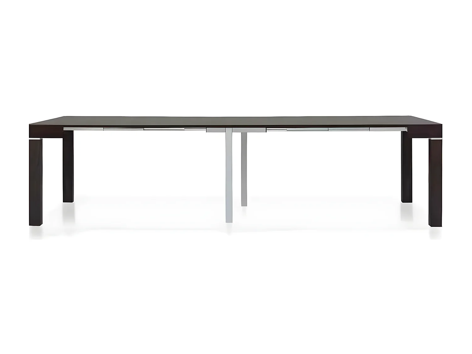MilaniHome.it - Tavolo Da Pranzo Moderno Di Design Allungabile A Consolle Cm 90x50/100/150/200/250/300 Marrone Per Interno Sala Da Pranzodi coloreGrigio scuro