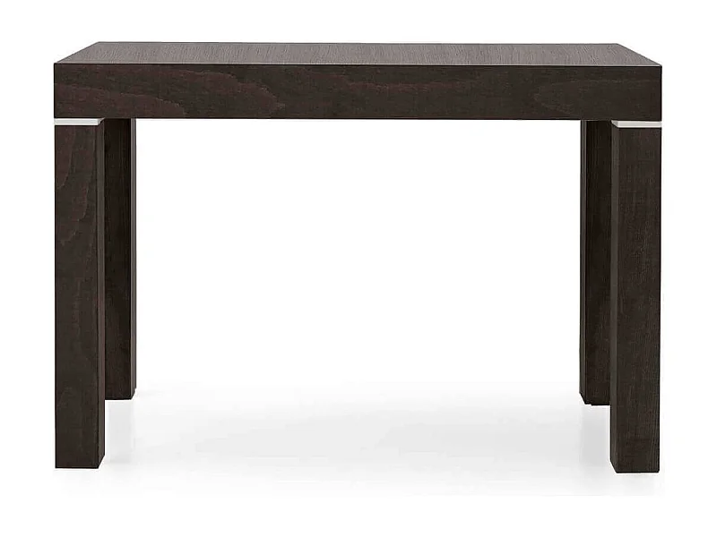 MilaniHome.it - Tavolo Da Pranzo Moderno Di Design Allungabile A Consolle Cm 90x50/100/150/200/250/300 Marrone Per Interno Sala Da Pranzodi coloreGrigio scuro