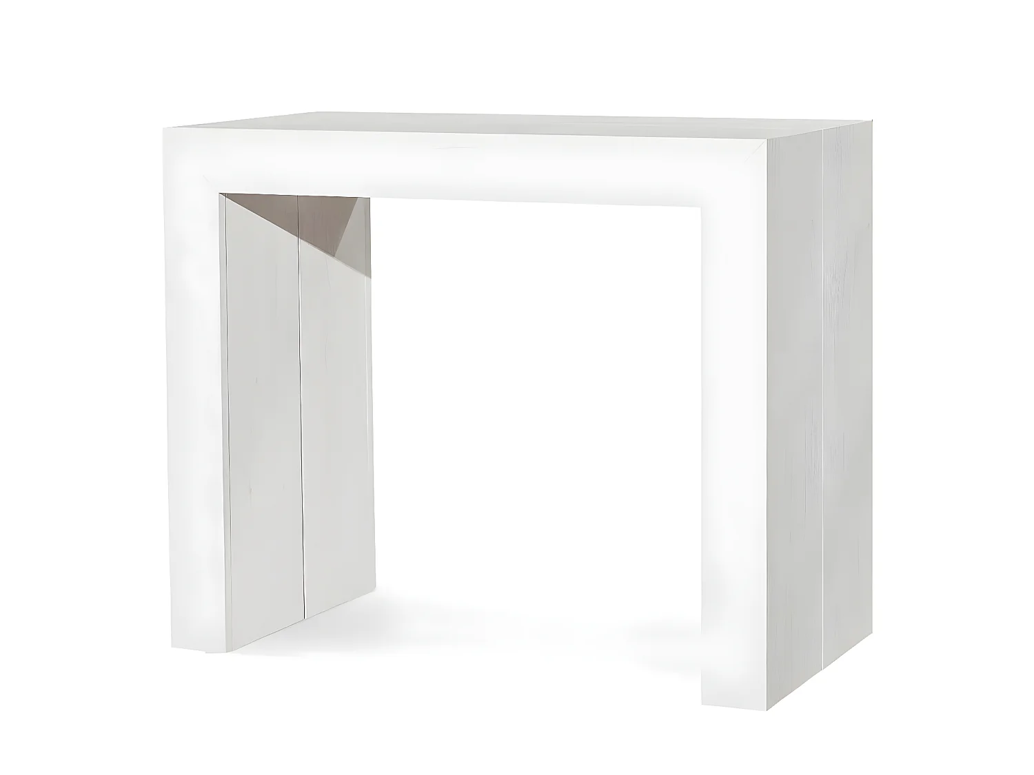 MilaniHome.it - Tavolo Da Pranzo Moderno Di Design Allungabile A Consolle Bianco Cm 90x45/95/145/195/245/295 Per Interno Sala Da Pranzodi coloreBianco