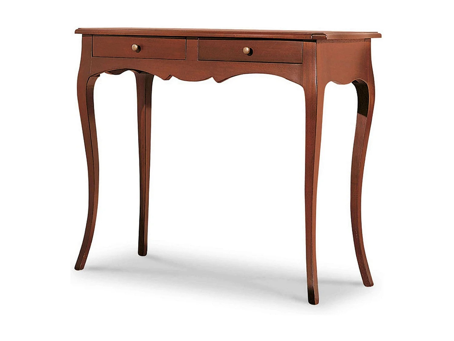 MilaniHome.it - Consolle In Legno Massello 95x41x80di coloreTinta noce