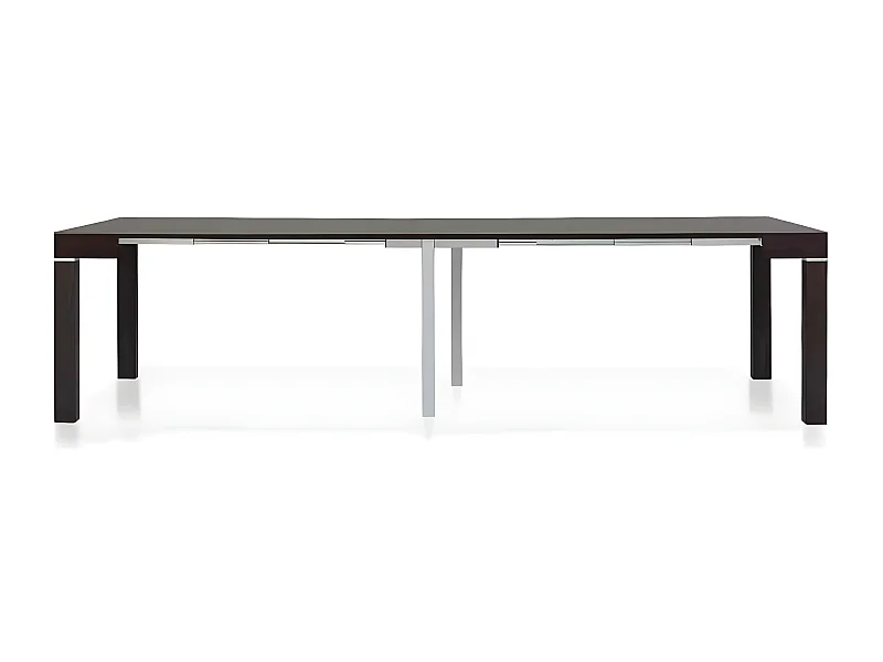 MilaniHome.it - Tavolo Da Pranzo Moderno Di Design Allungabile A Consolle Cm 110x50/100/150/200/250/300 Marrone Per Interno Sala Da Pranzodi coloreGrigio scuro