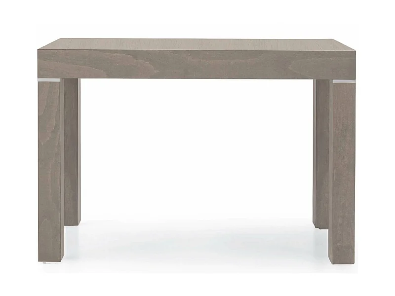 MilaniHome.it - Tavolo Da Pranzo Moderno Di Design Allungabile A Consolle Tortora Cm 90x50/100/150/200/250/300 Per Interno Sala Da Pranzodi coloreTortora