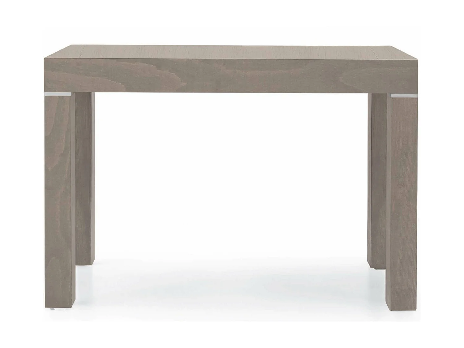 MilaniHome.it - Tavolo Da Pranzo Moderno Di Design Allungabile A Consolle Tortora Cm 90x50/100/150/200/250/300 Per Interno Sala Da Pranzodi coloreTortora