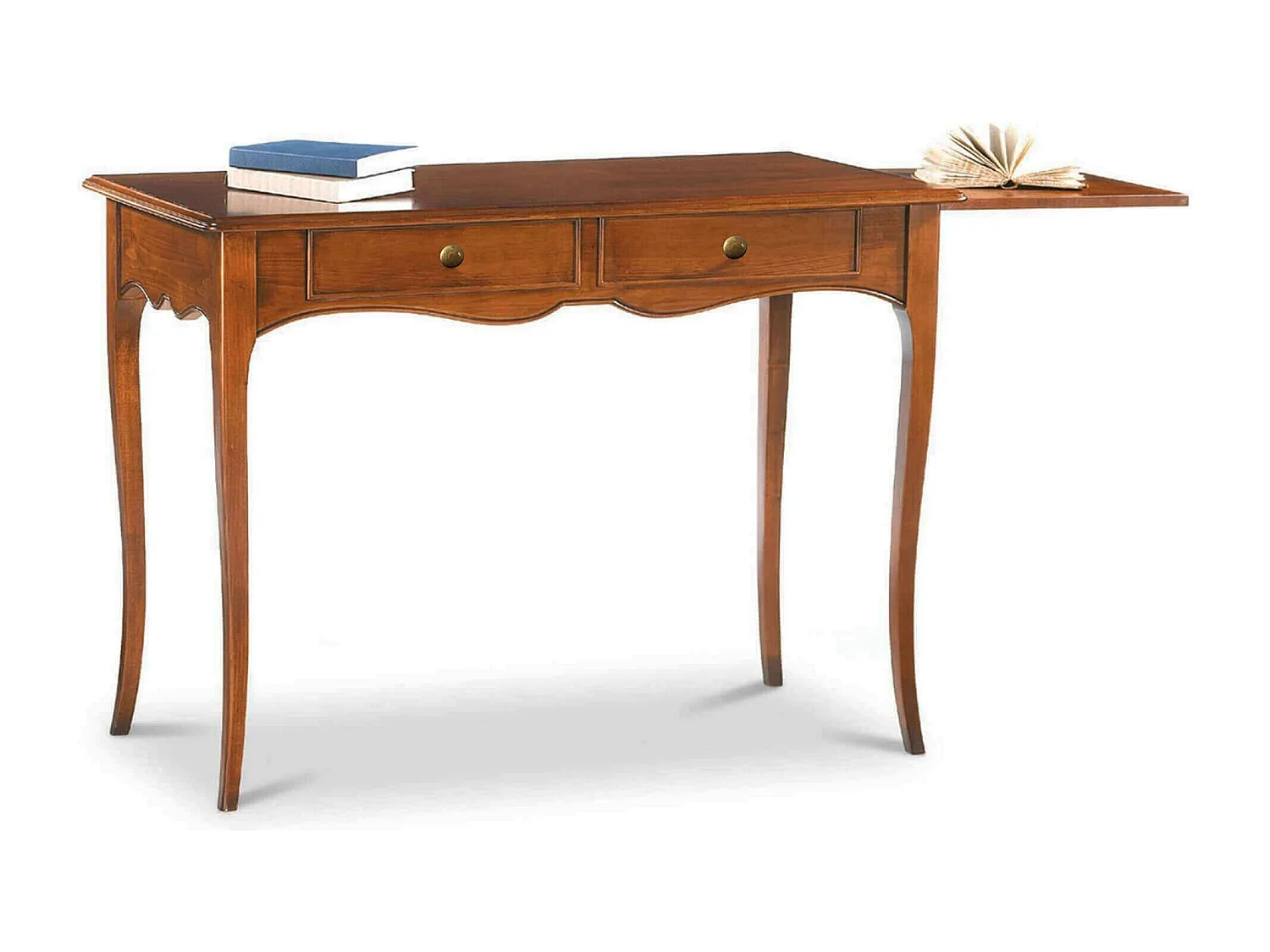 MilaniHome.it - Scrittoio Tinta Noce 110x56x80 Per Interno Sala Da Pranzo Salotto Cucina Ufficio Massello Arte Poveradi coloreTinta noce