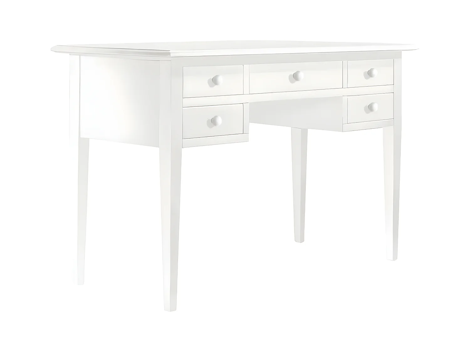MilaniHome.it - Scrittoio 100x50 Bianco Per Interno Sala Da Pranzo Salotto Cucina Ufficio Arte Povera Massellodi coloreBianco