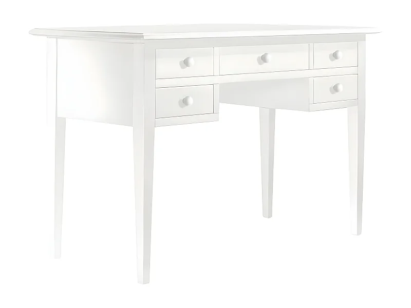 MilaniHome.it - Scrittoio 100x50 Bianco Per Interno Sala Da Pranzo Salotto Cucina Ufficio Arte Povera Massellodi coloreBianco