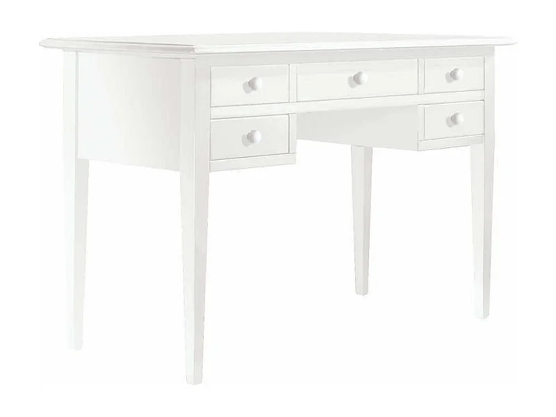 MilaniHome.it - Scrittoio 100x50 Bianco Per Interno Sala Da Pranzo Salotto Cucina Ufficio Arte Povera Massellodi coloreBianco