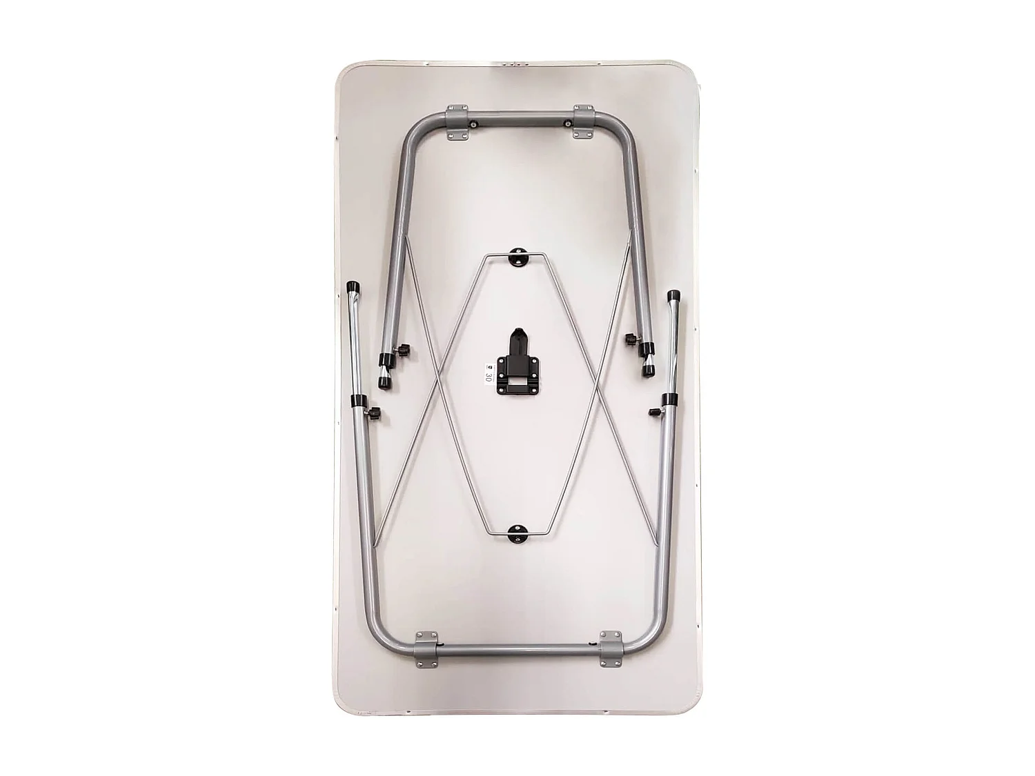 MilaniHome.it - Tavolino Pieghevole E Regolabile In Altezza 80x60 Per Campeggio Spiaggia Mare Piscina Giardinodi coloreBianco