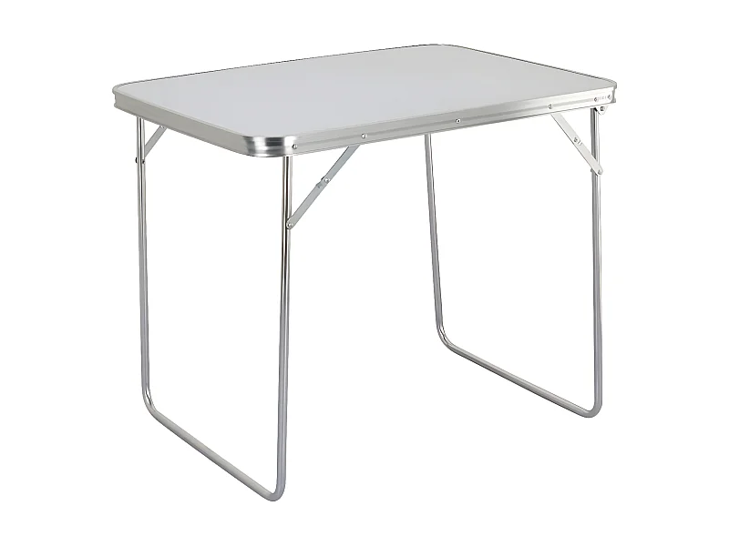 MilaniHome.it - Tavolino Pieghevole 80x60 Per Campeggio Spiaggia Mare Piscina Giardinodi coloreBianco