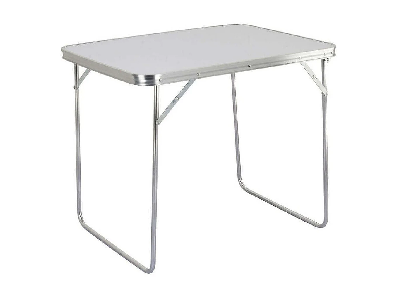 MilaniHome.it - Tavolino Pieghevole 80x60 Per Campeggio Spiaggia Mare Piscina Giardinodi coloreBianco