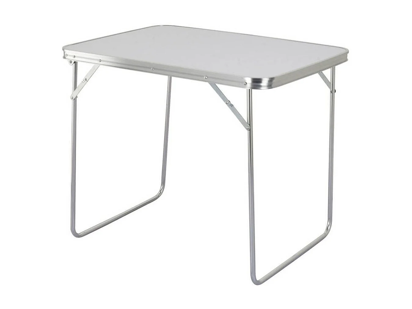 MilaniHome.it - Tavolino Pieghevole 80x60 Per Campeggio Spiaggia Mare Piscina Giardinodi coloreBianco