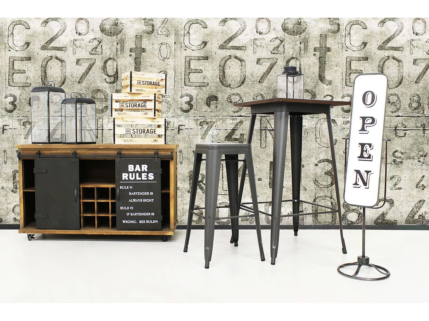 MilaniHome.it - Lanterna In Vetro E Metallo Di Design Moderno Stile Minimalista Portacandela, Cm 19,5x19,5x44 Hdi coloreAntracite