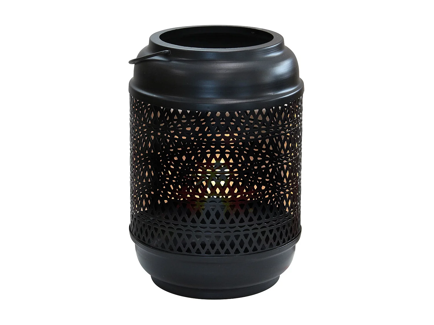 MilaniHome.it - lanterna in metallo di design moderno per giardino cm 17 x 17 x 26 hdi coloreNero