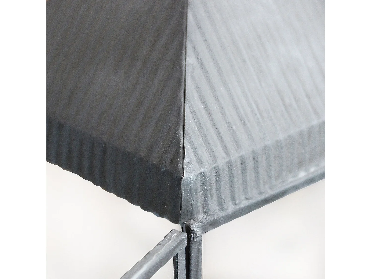 MilaniHome.it - lanterna in vetro di design moderno per giardino cm 11 x 11 x 44 hdi coloreGrigio