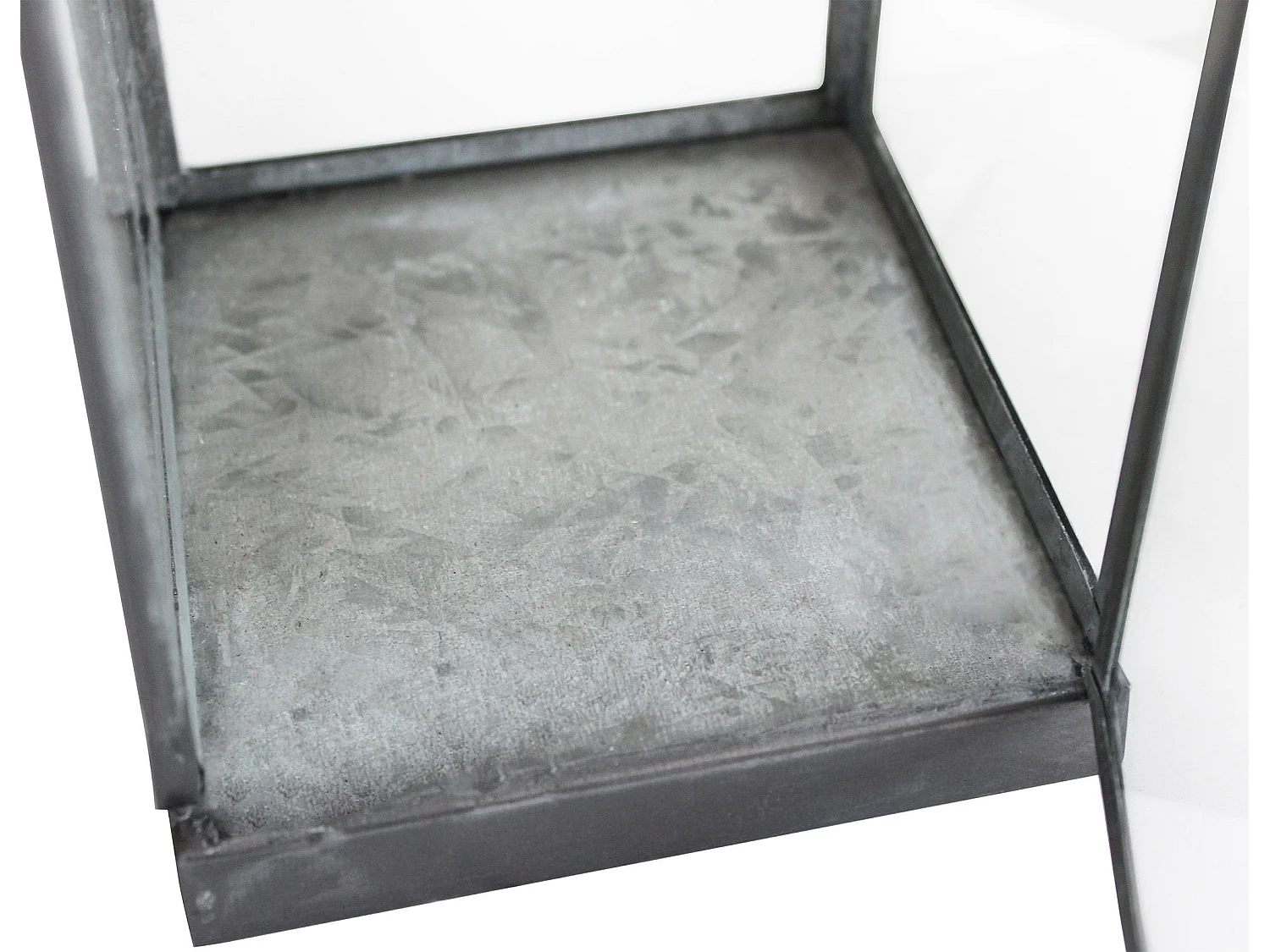 MilaniHome.it - lanterna in vetro di design moderno per giardino cm 10 x 10 x 46 hdi coloreGrigio