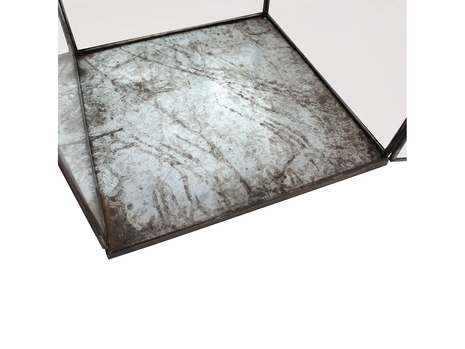 MilaniHome.it - lanterna in vetro di design moderno per giardino cm 33 x 33 x 63 hdi coloreBronzo