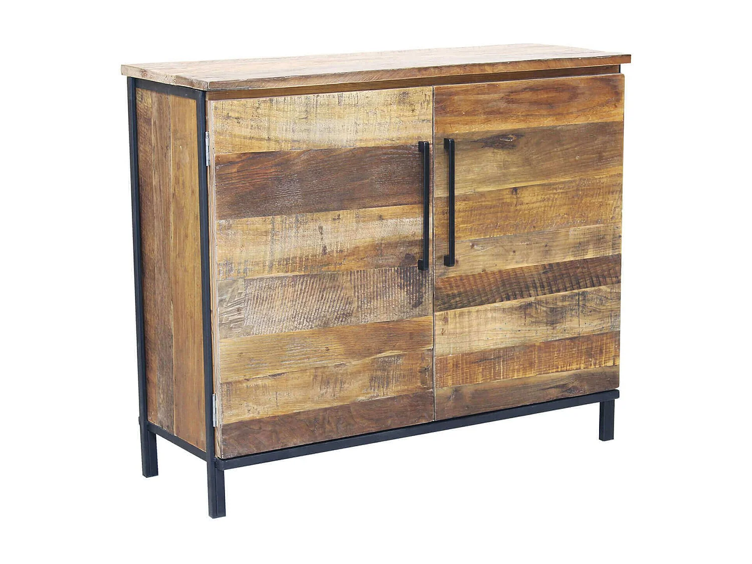 MilaniHome.it - madia moderna a due ante di design moderno per salotto cucina sala da pranzo cm 100x40x86 hdi coloreMarrone