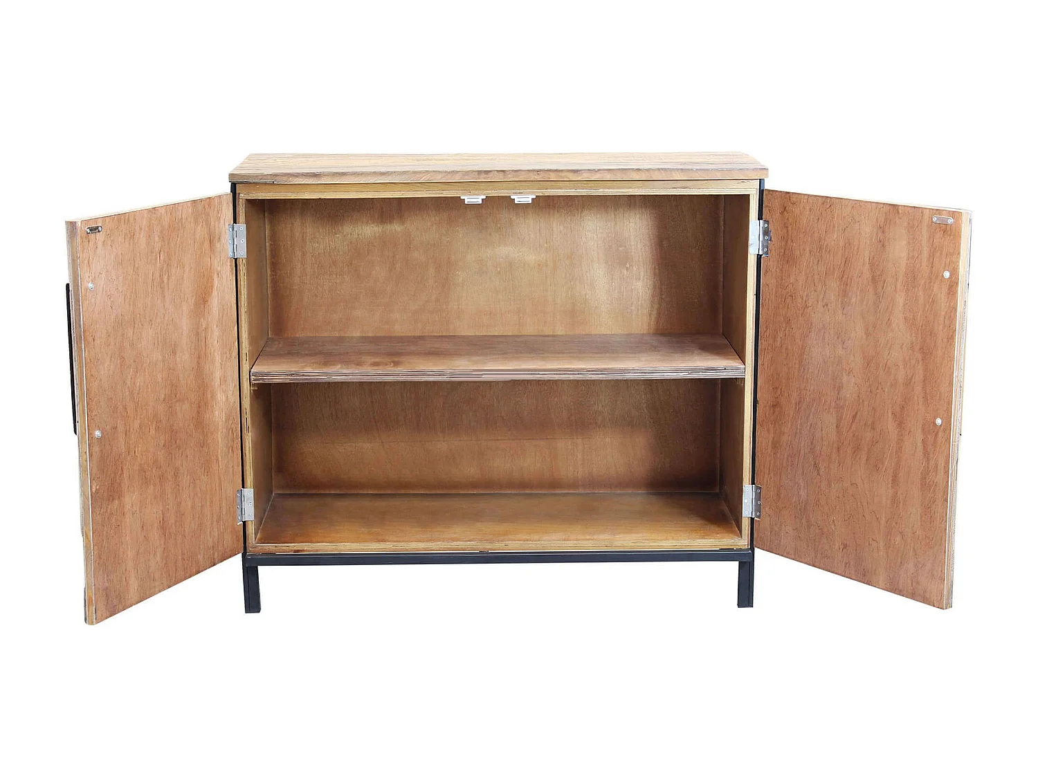 MilaniHome.it - madia moderna a due ante di design moderno per salotto cucina sala da pranzo cm 100x40x86 hdi coloreMarrone