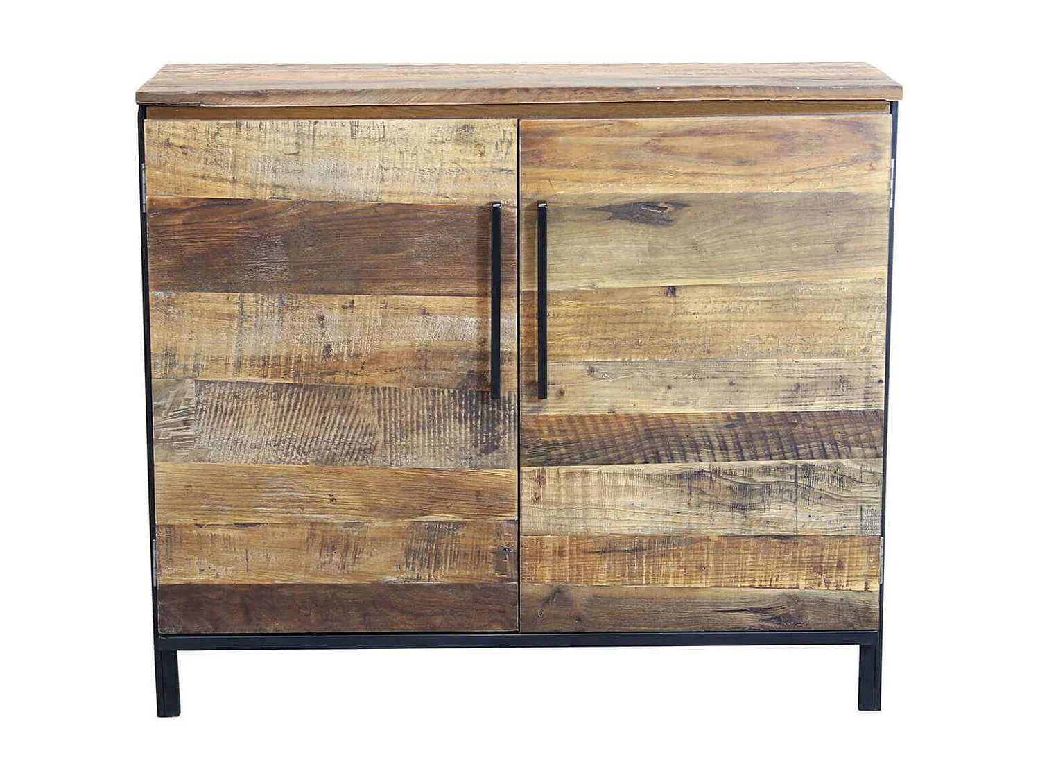 MilaniHome.it - madia moderna a due ante di design moderno per salotto cucina sala da pranzo cm 100x40x86 hdi coloreMarrone