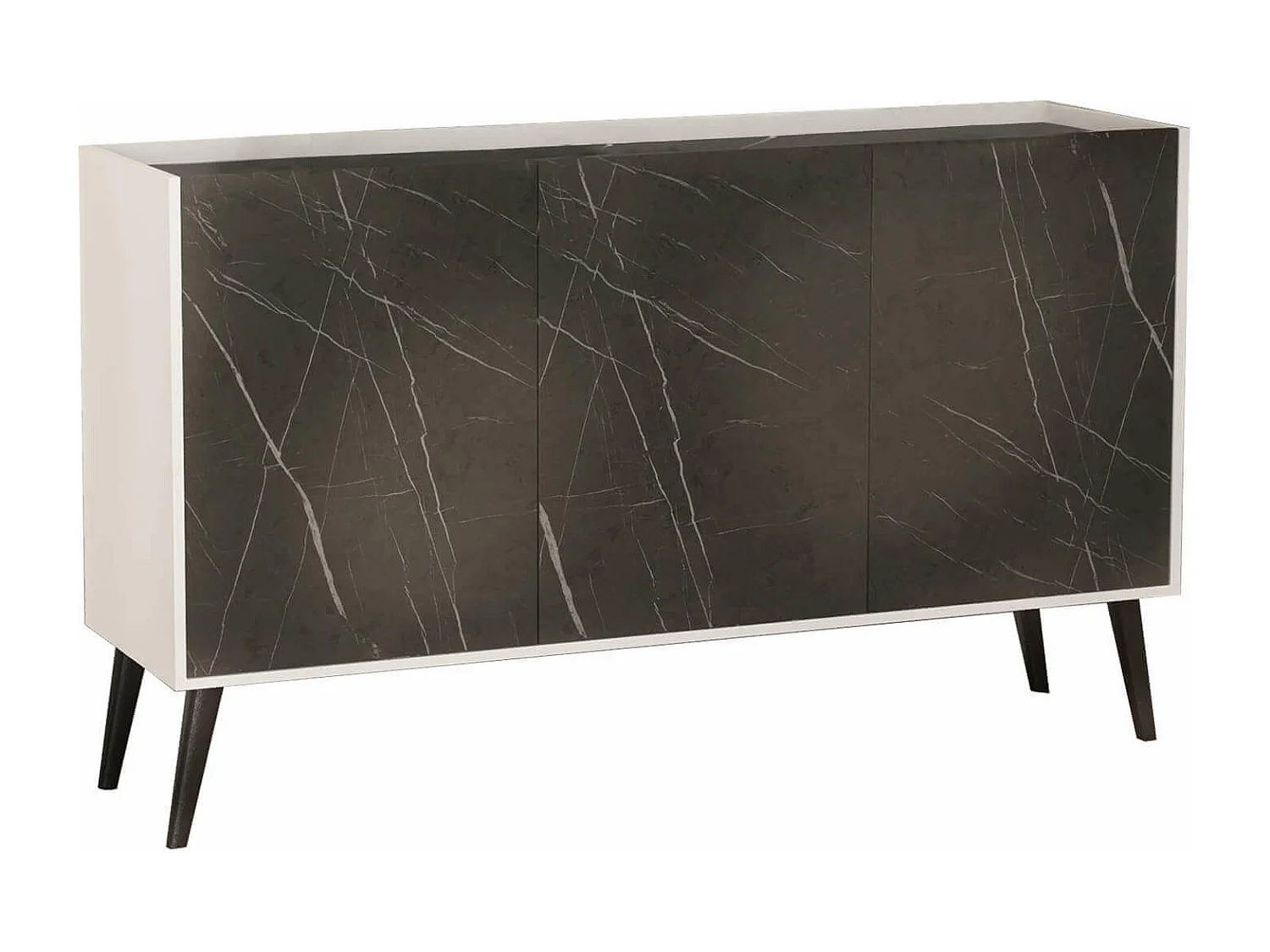 MilaniHome.it - madia di design con 3 ante di design moderno contemporaneo cm 150 x 40 x 78 hdi coloreMarmo