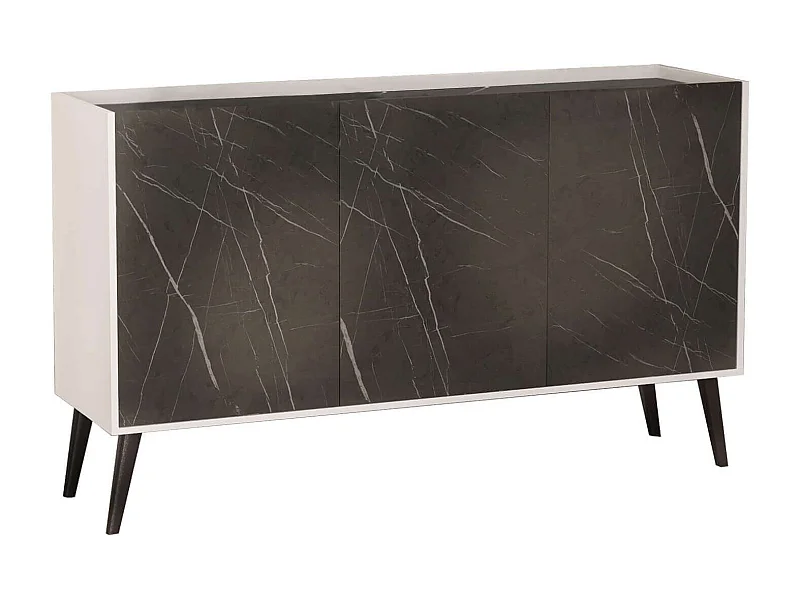 MilaniHome.it - madia di design con 3 ante di design moderno contemporaneo cm 150 x 40 x 78 hdi coloreMarmo