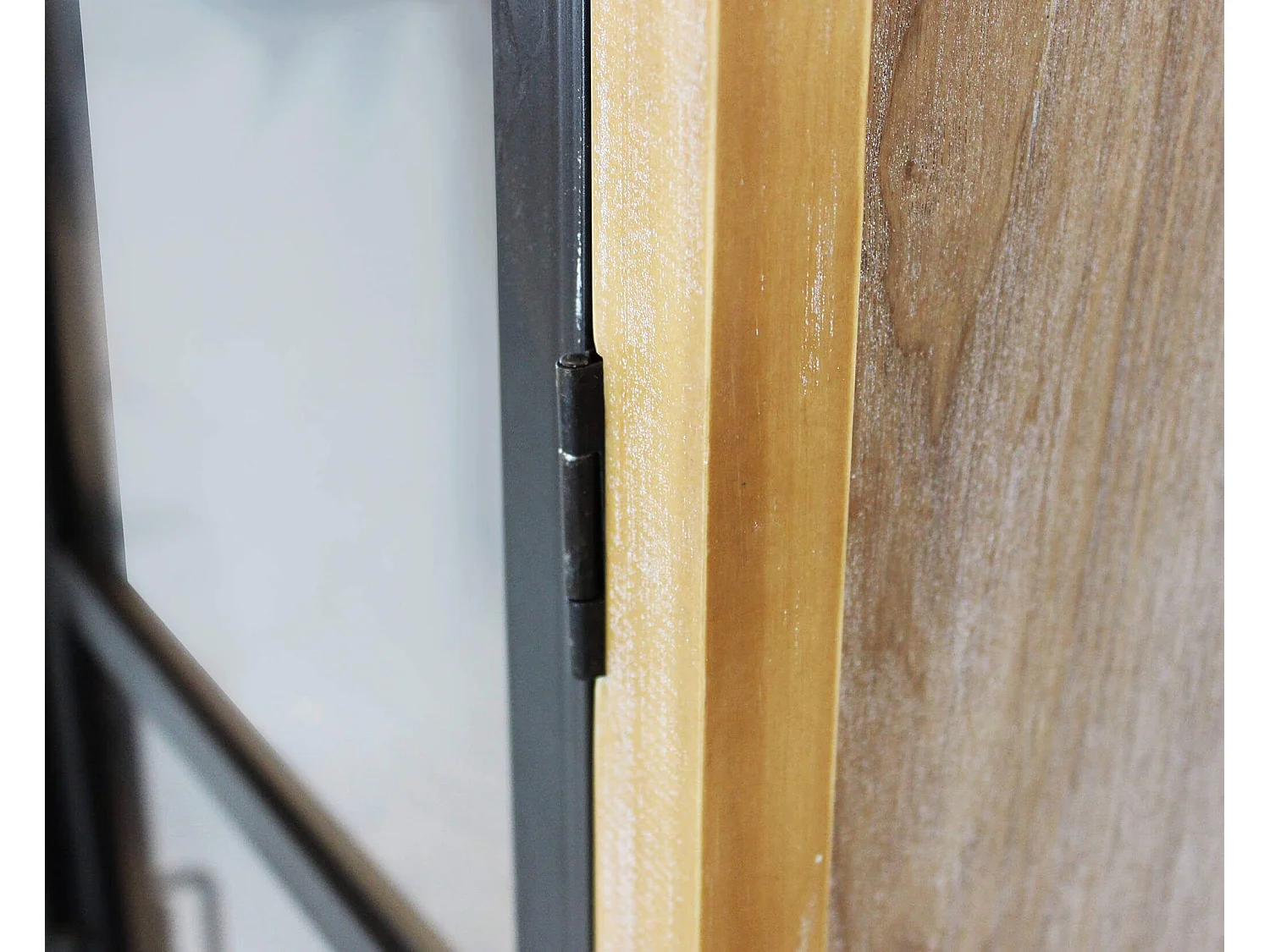 MilaniHome.it - vetrina in legno e metallo per salotto soggiorno cucina di design industrial cm 72x35,5x130,5 hdi coloreMarrone