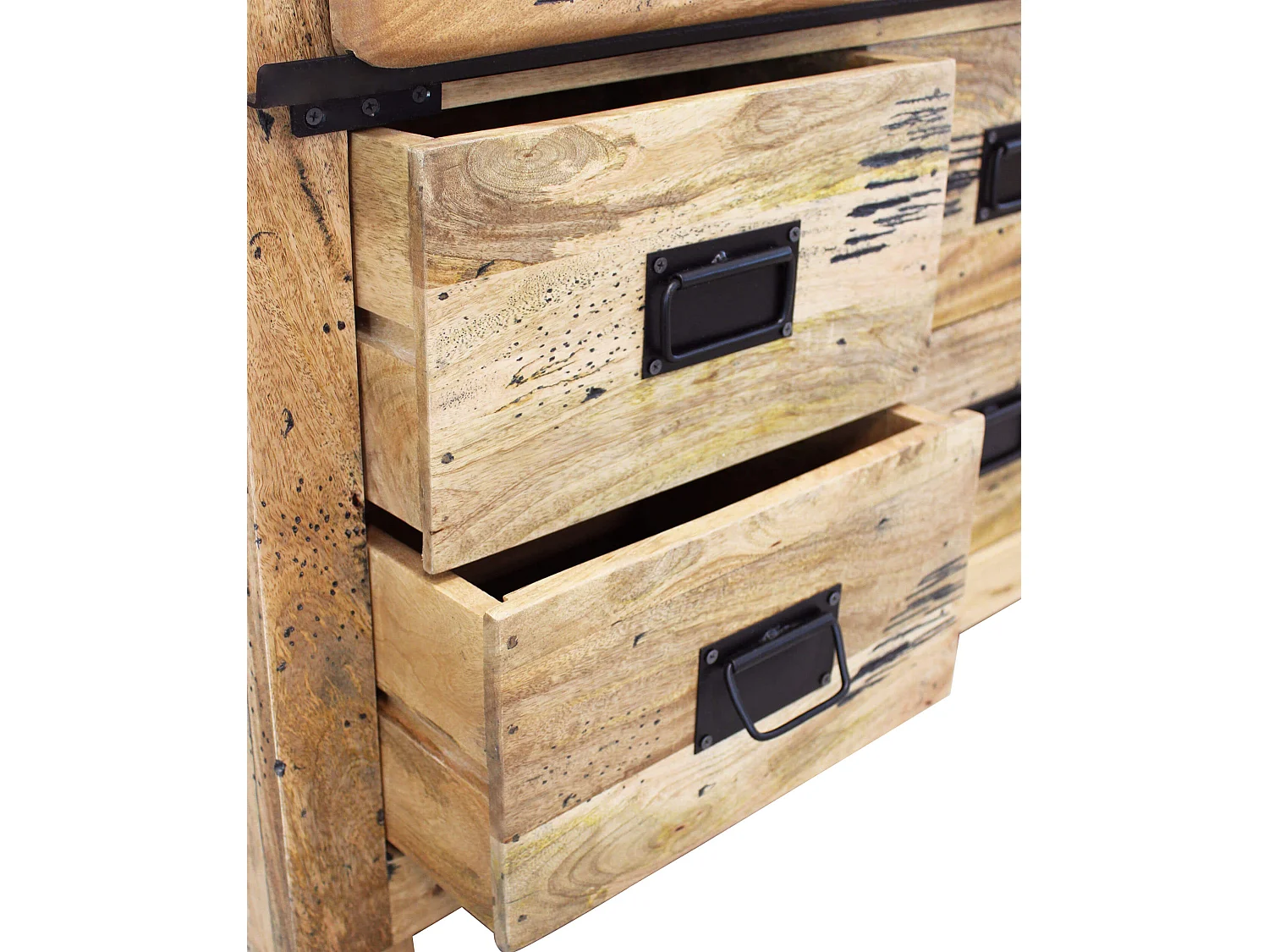 MilaniHome.it - credenza legno di mango di design moderno industrial cm 90x45x180 hdi coloreMarrone